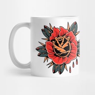 red rose tattoo Mug